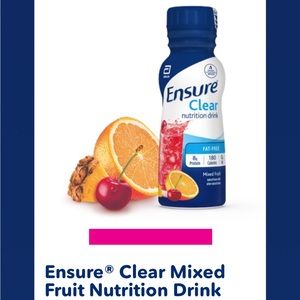 5 Pack Ensure Clear Nutritional Drink, Fat-Free 8 Grams Protein Fruit Ex1/24